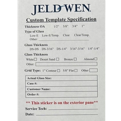 Jeld-Wen Tech Store Custom Template Specification – 4 per sheet